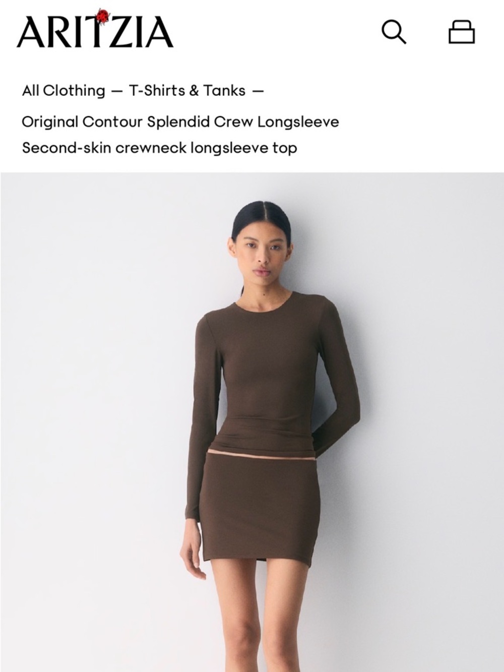 Aritzia Original Contour Splendid Crew Longsleeve